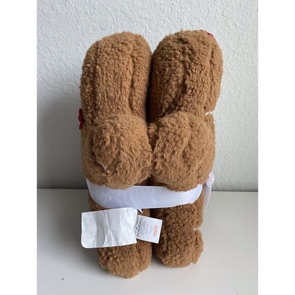 Set Of 2 Cupcakes and Cashmere Gingerbread Boy and Girl Soft Sherpa Pillows NEW - Picture 5 of 11